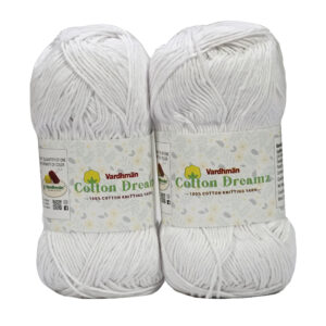 Vardhman Cotton Dreamz 100% Cotton Knitting Yarn Wool - 100gm each