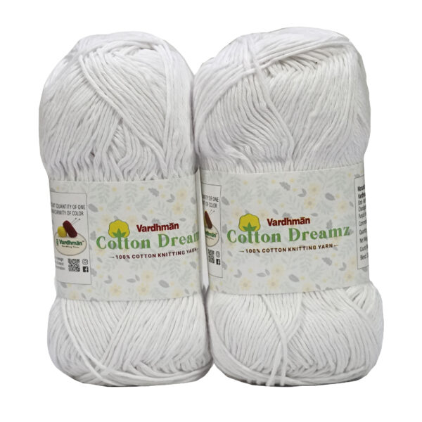 Vardhman Cotton Dreamz 100% Cotton Knitting Yarn Wool - 100gm each