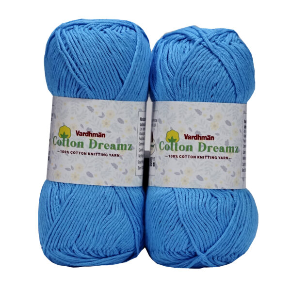 Vardhman Cotton Dreamz 100% Cotton Knitting Yarn Wool - 100gm each