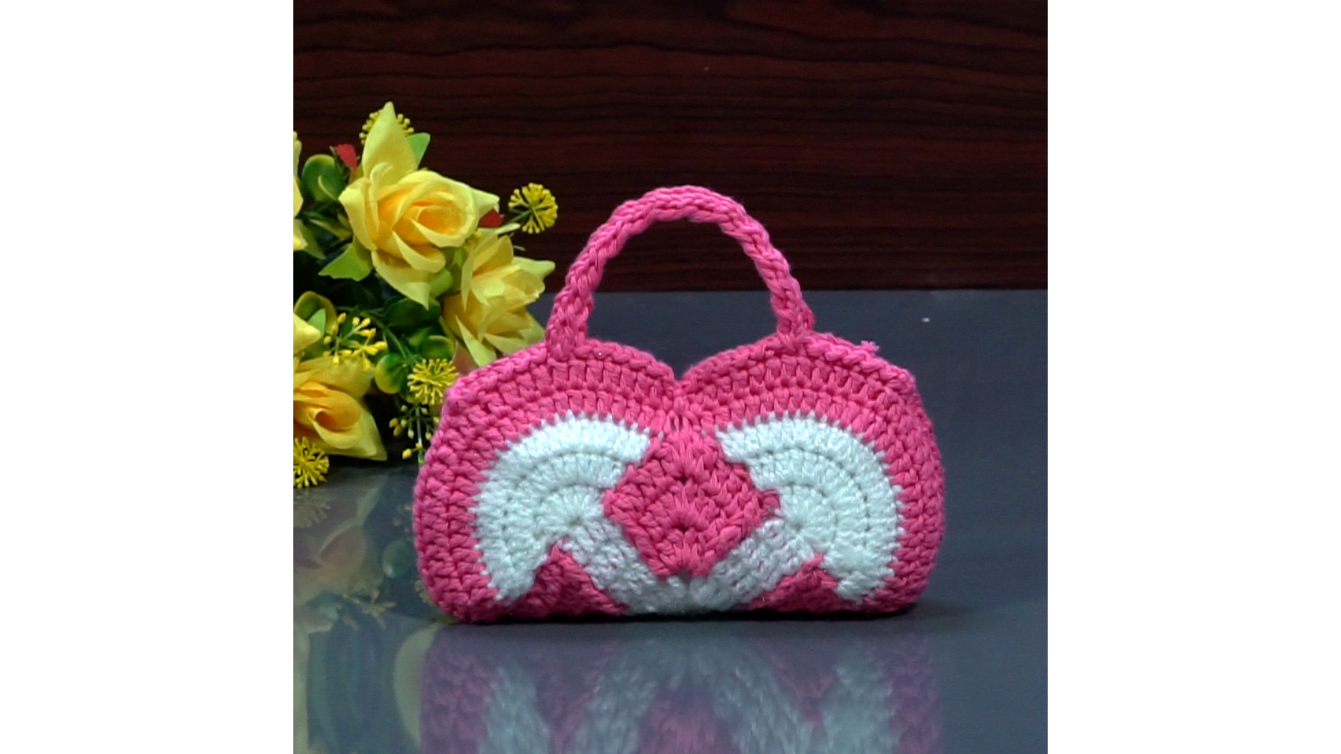 Red & White Coloured Mobile Carry bag