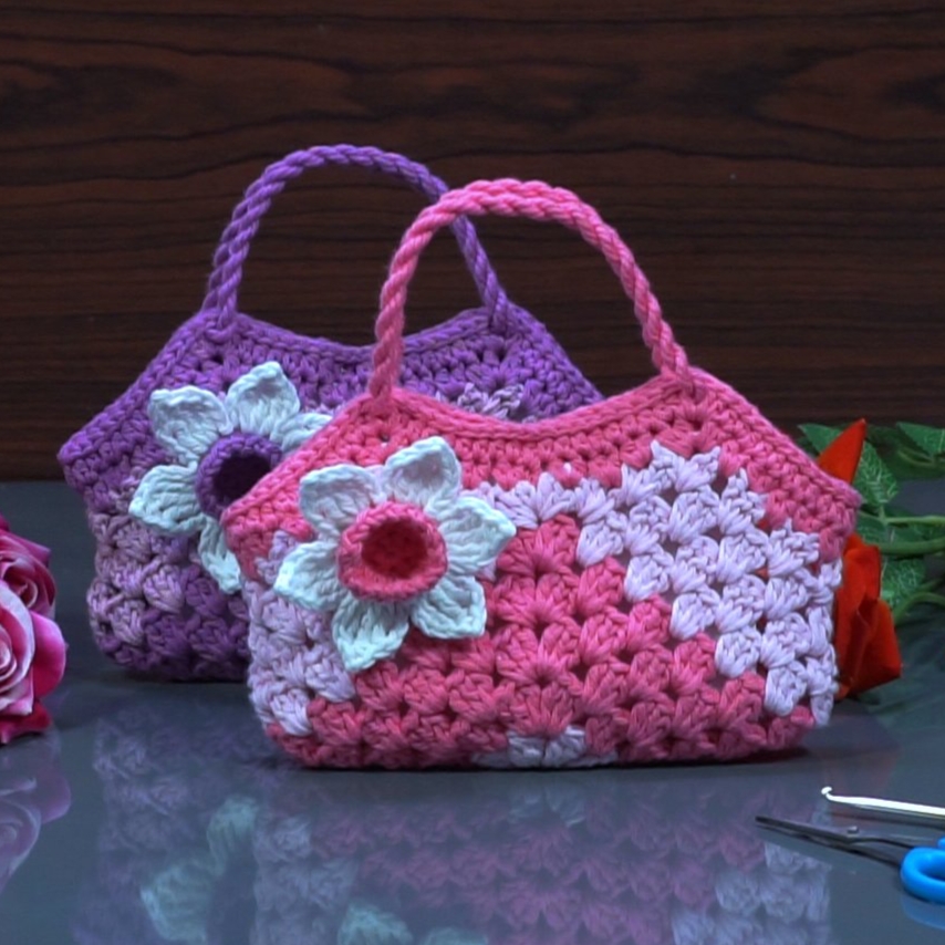 Mobile Carry Bag With a Beautiful Flower - Image 3