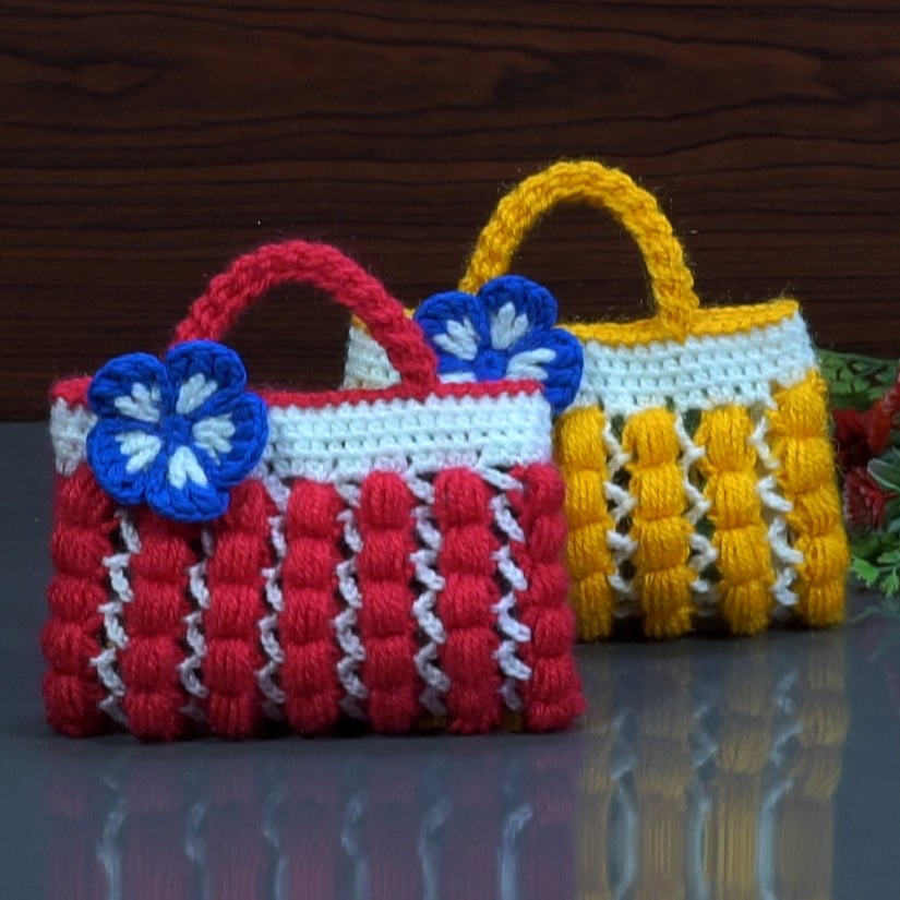 Mini Woolen Bag For Carry Mobile - Image 3