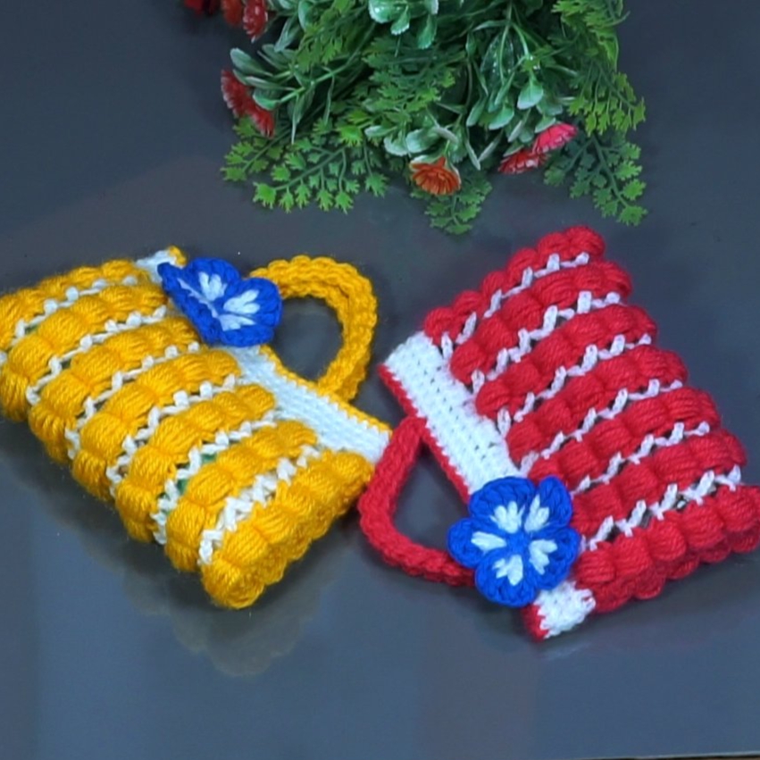 Mini Woolen Bag For Carry Mobile - Image 2